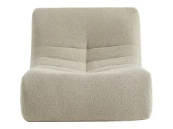 Sofá modular en borreguito texturizado, 2 plazas beige