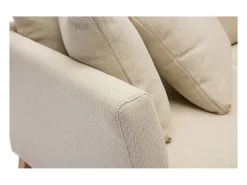 Sofá nórdico 2 plazas desenfundable tejido beige OSLO