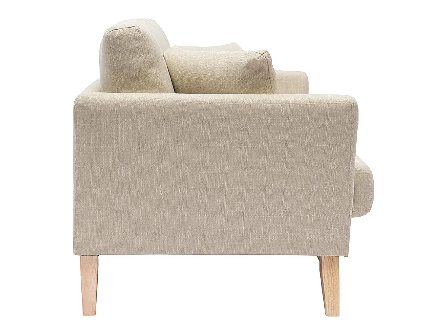 Sofá nórdico 2 plazas desenfundable tejido beige OSLO