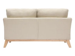 Sofá nórdico 2 plazas desenfundable tejido beige OSLO