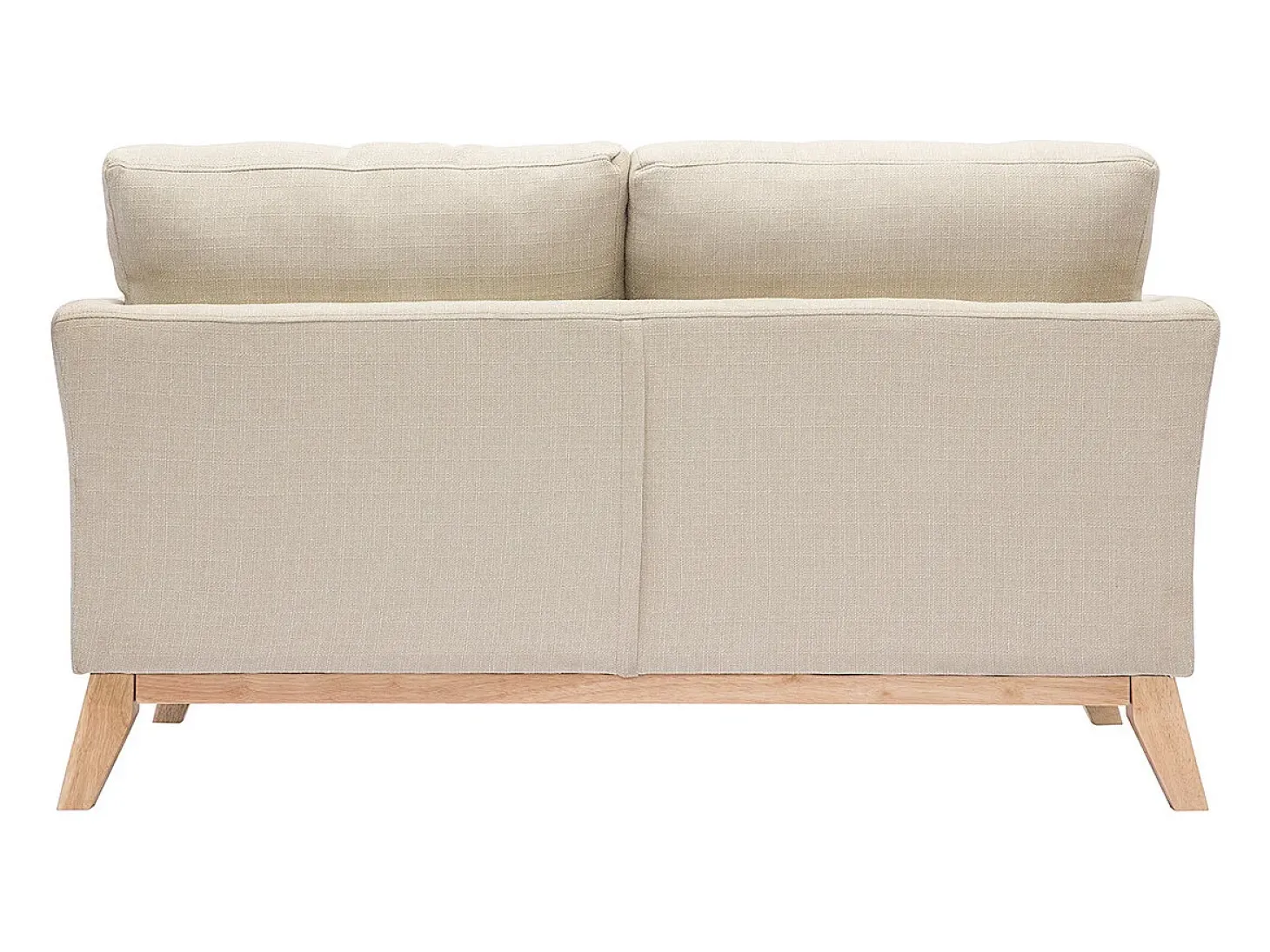 Sofá nórdico 2 plazas desenfundable tejido beige OSLO