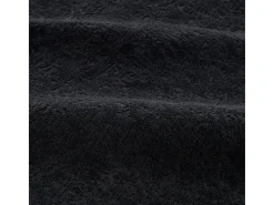 Sofá panorámico 5 plazas modular - de tejido Chenilla negro - con 6 cojines - 263x171x66cm