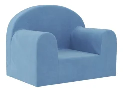 Sofá para niños felpa suave azul ES928334