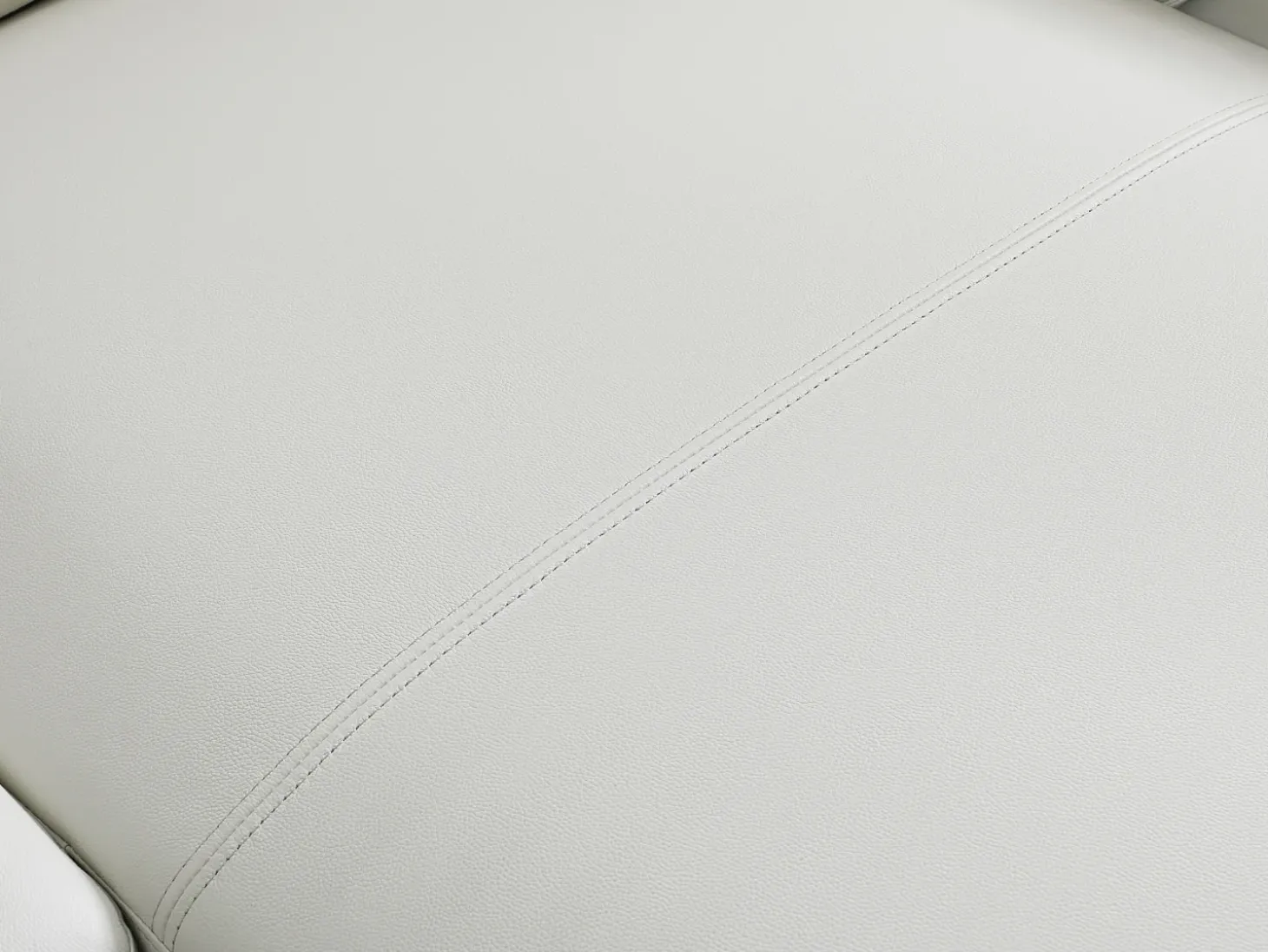 Sofá rinconera derecha de cuero de búfalo beige ANDOR