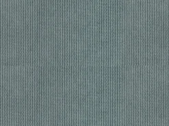 Sofá rinconera derecha de pana azul design POGNI de Maison Céphy