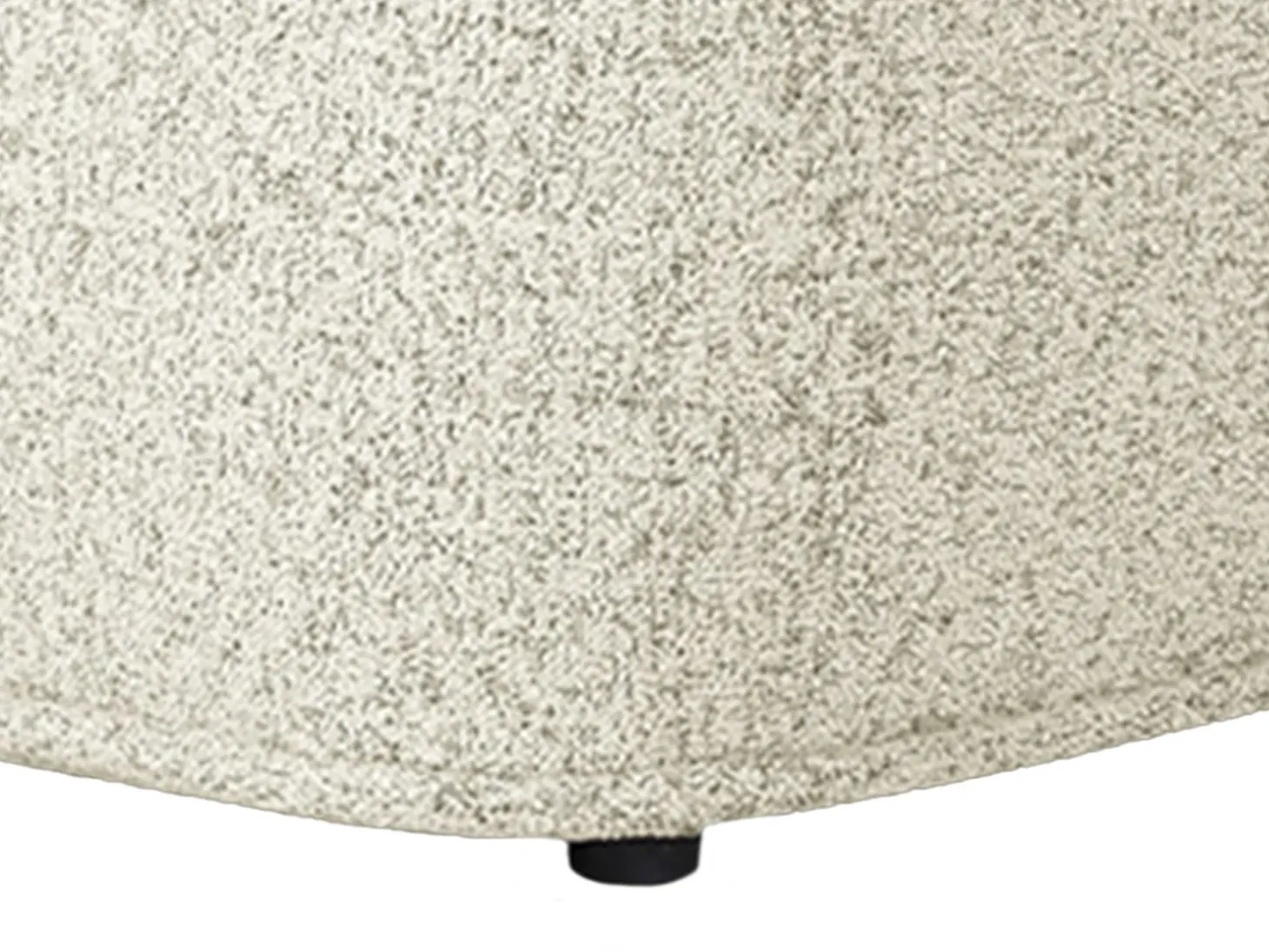 Sofá rinconera izquierda de tela color beige jaspeado DIOMARO