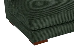 Sofá rinconera reversible de pana verde SPERONE de Pascal Morabito