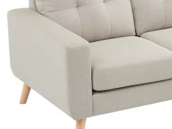 Sofá rinconera reversible de tela: Ancho 1beige BARTOLOME