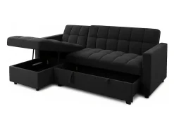 Sofa Cama Chaise Longue Kris 210cm Negro