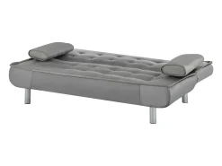 Sofa cama clic-clac microfibra en color gris MISHAN