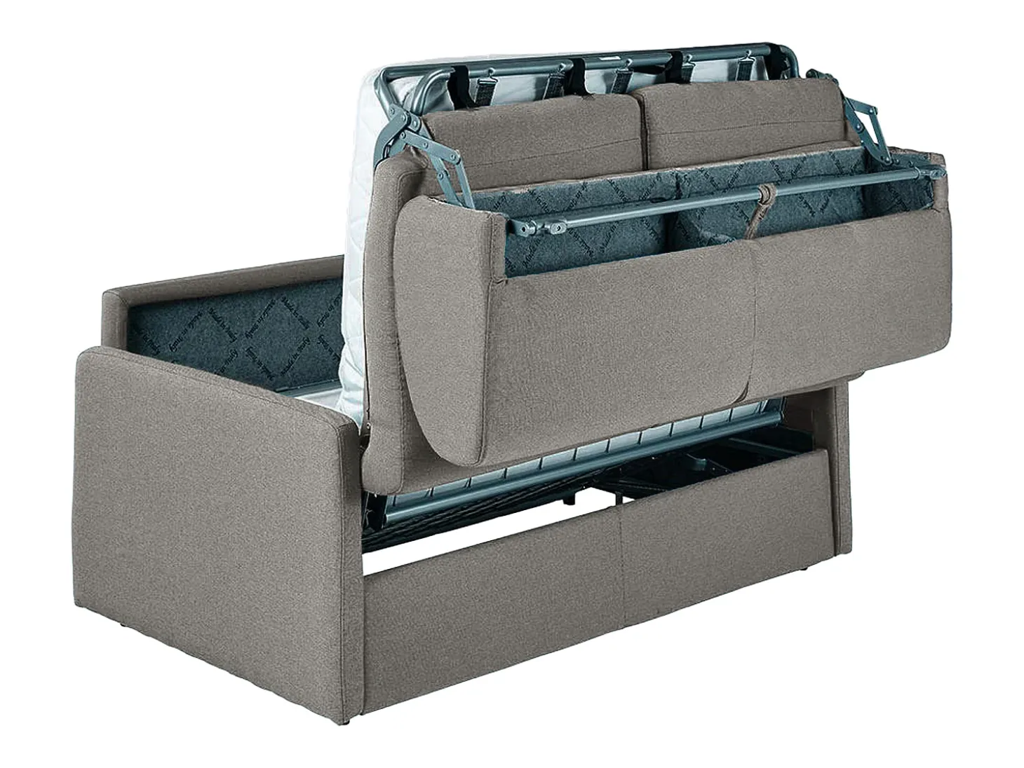 Sofa cama italiano 3 plazas de tela color gris CALIFE