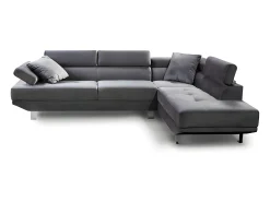 Sofa Rinconera Chaise Longue Executive 262cm Negro, Chaise Izquierdo