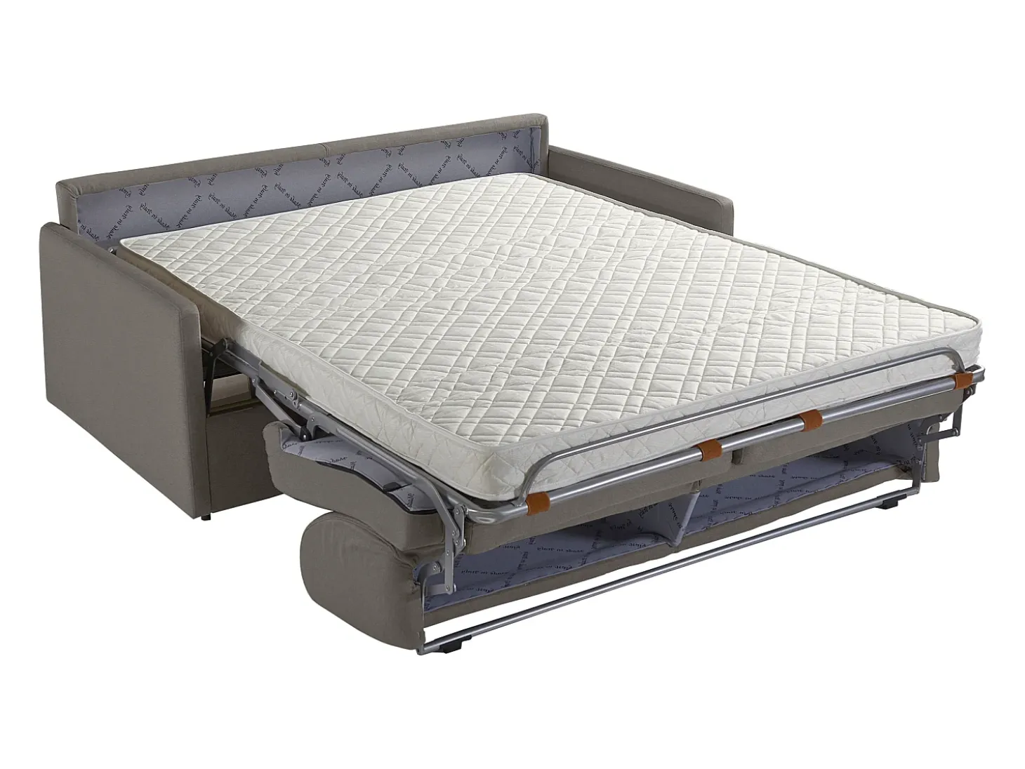 Sofá-cama exprés 2 plazas14 cm terciopelo verde pino CALIFE