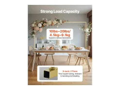 Soporte de Vara de Mesa SucceBuy con Pinzas, Soporte Arco de Mesa, Altura Ajustable 33-107 cm Longitud Ajustable 71.12-249 cm, Marco de Arco Metal