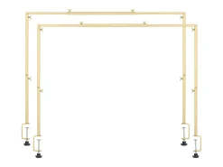 Soporte de Vara de Mesa SucceBuy con Pinzas, Soporte Arco de Mesa, 2 PCS, Altura Ajustable 33-107 cm Longitud Ajustable 71.1-249 cm, Marco Arco Metal
