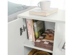 Soporte para Impresora de archivador de Oficina en casa, Armario de Almacenamiento sobre Ruedas, Color Blanco FBT105-W SoBuy ES