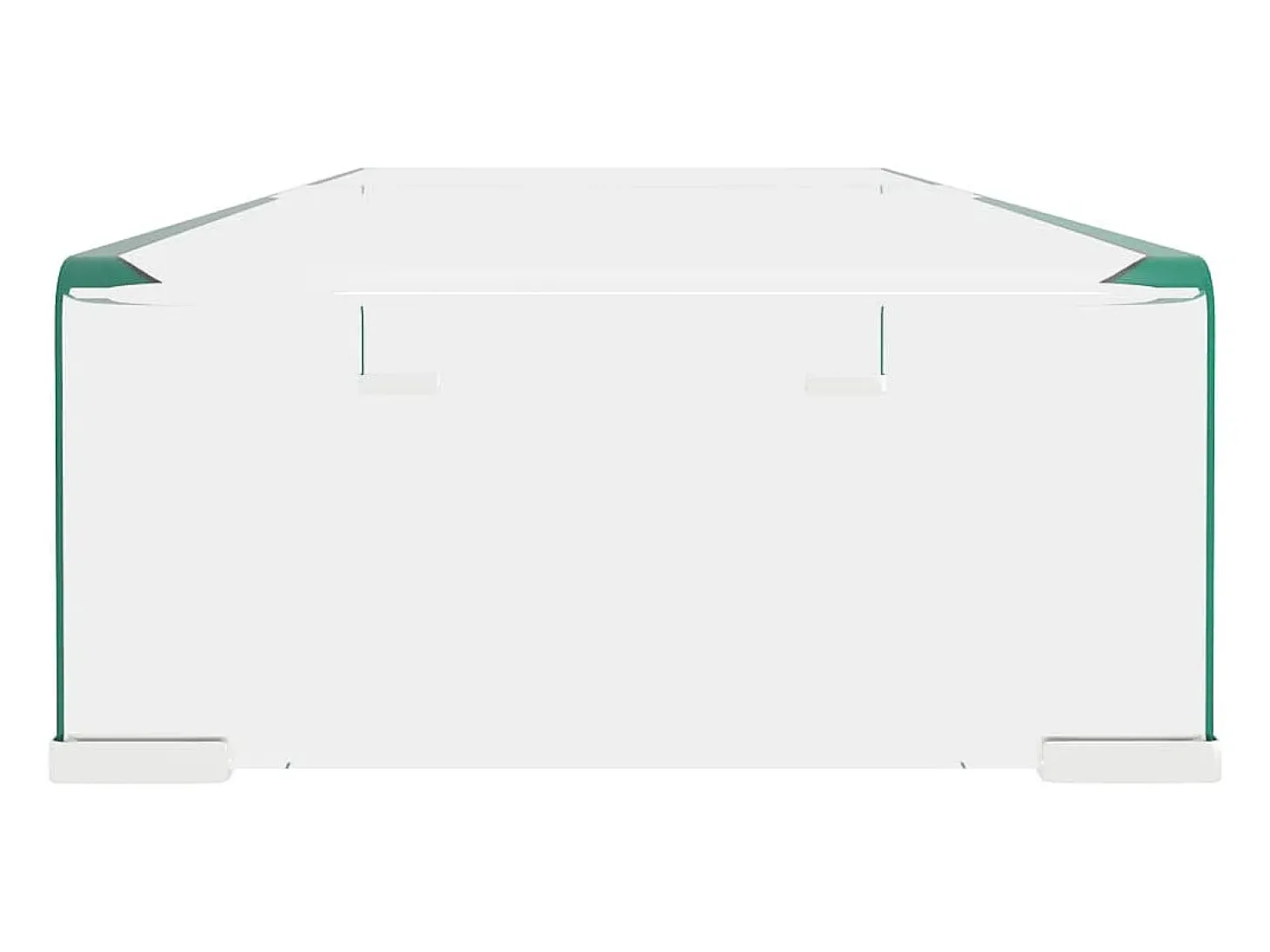 Soporte para TV/Elevador monitor cristal claro 80x30x13 cm