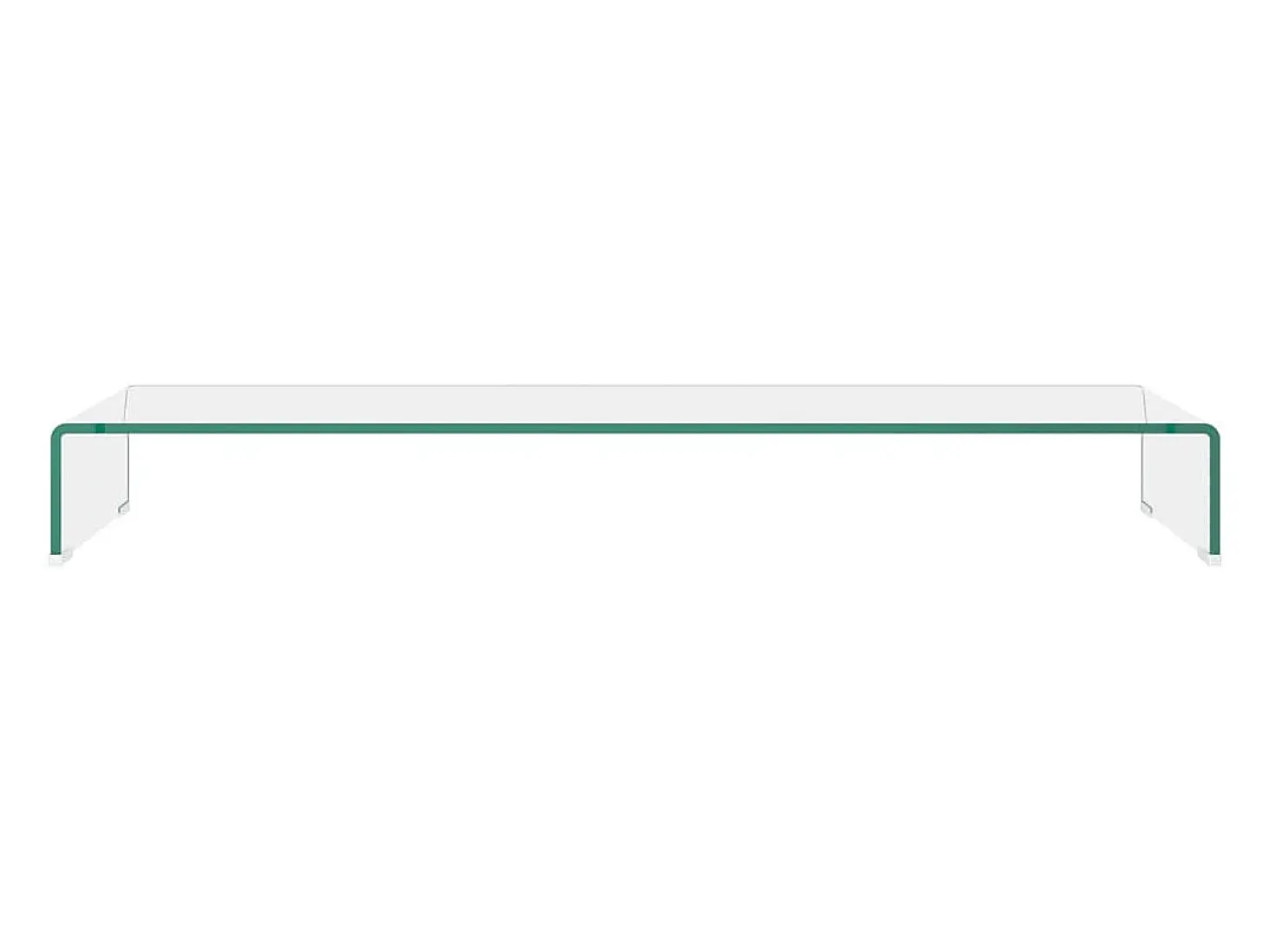 Soporte para TV/Elevador monitor cristal claro 110x30x13 cm ES731725