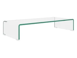 Soporte para TV/Elevador monitor cristal claro 70x30x13 cm ES836993