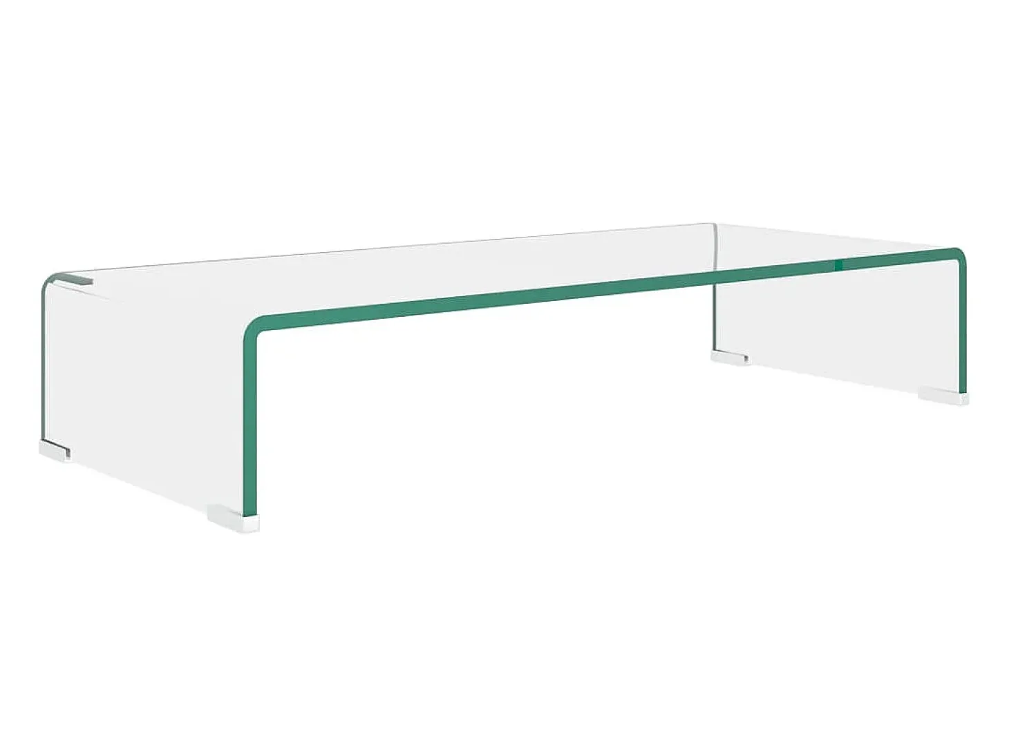 Soporte para TV/Elevador monitor cristal claro 70x30x13 cm ES836993