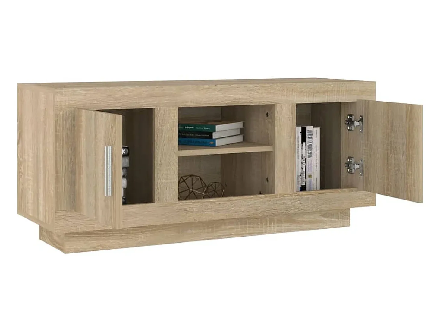 Stephen Mueble de TV madera contrachapada roble Sonoma 102x35x45 cm