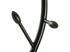 Swindon Perchero de Pie de Estilo Minimalista, Negro, 185x32x32cm