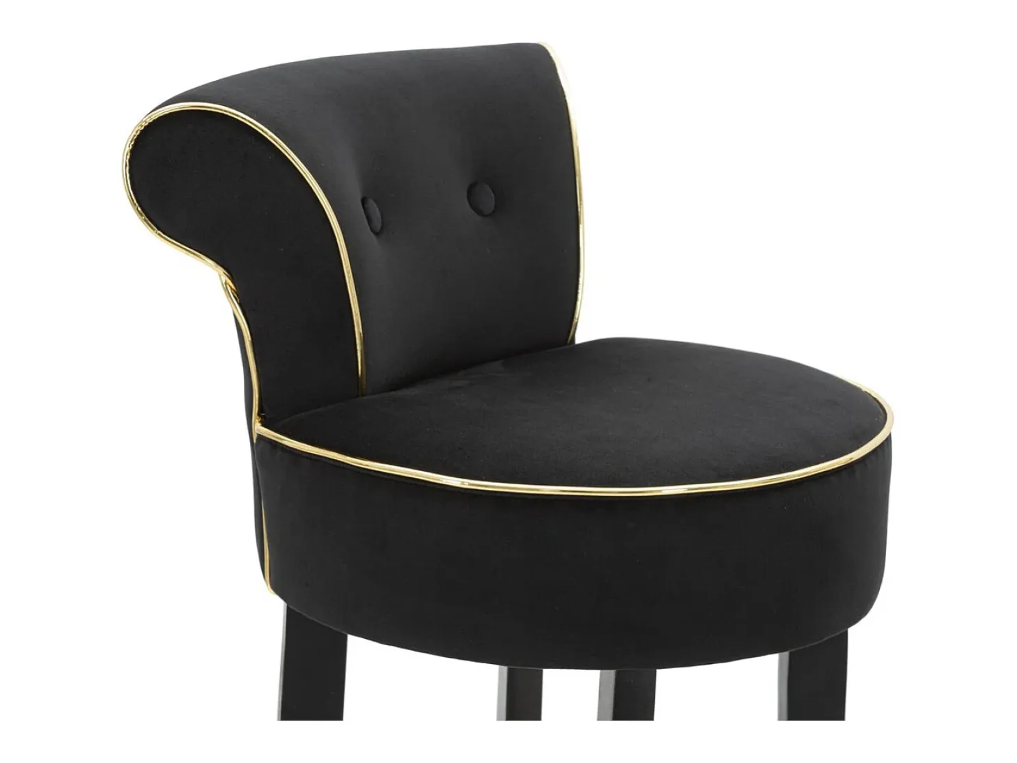 Taburete Alto VKH442, Negro, 46x48x96 cm, Kendra Home