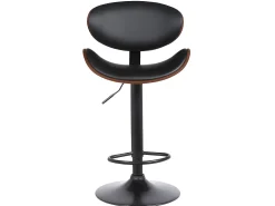 Taburete bar piel sintética negro Lote 2 MONTENEGRO