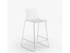 Taburete de bar de diseño Grand Soleil 64cm Mini Spider - Transparente