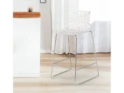 Taburete de bar de diseño Grand Soleil 64cm Mini Spider - Transparente