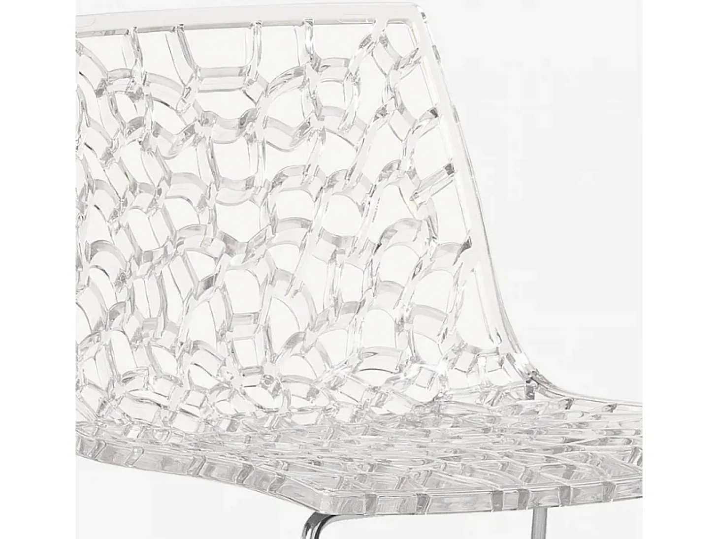Taburete de bar de diseño Grand Soleil 64cm Mini Spider - Transparente