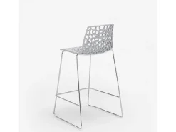 Taburete de bar de diseño Grand Soleil 64cm Mini Spider - Gris