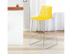 Taburete de bar de diseño Grand Soleil 64cm Mini Spider - Amarillo