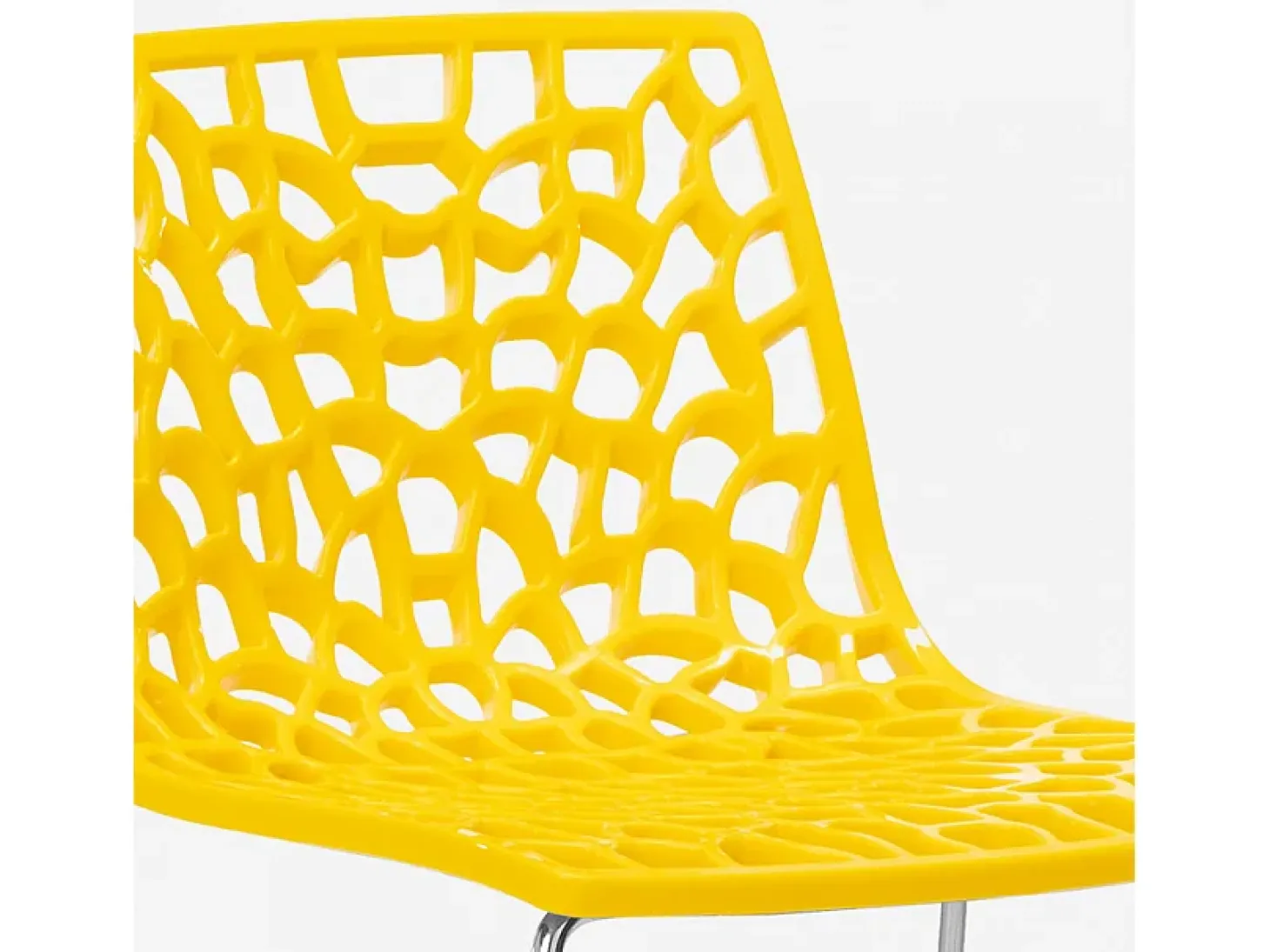 Taburete de bar de diseño Grand Soleil 64cm Mini Spider - Amarillo