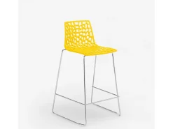 Taburete de bar de diseño Grand Soleil 64cm Mini Spider - Amarillo