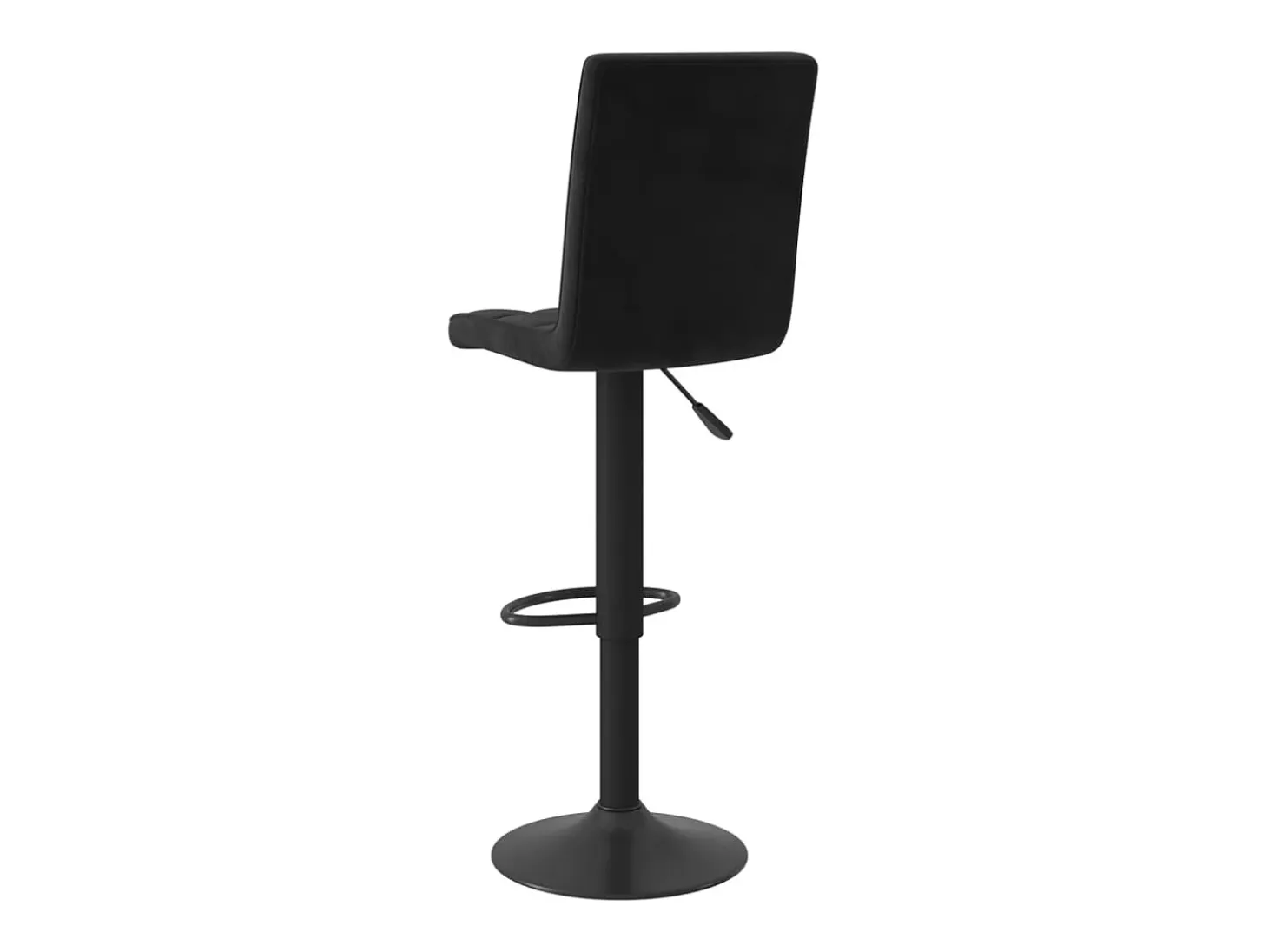 Taburete de bar de terciopelo negro