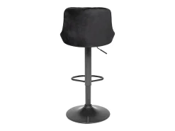 Taburete de bar de terciopelo negro ROBIN