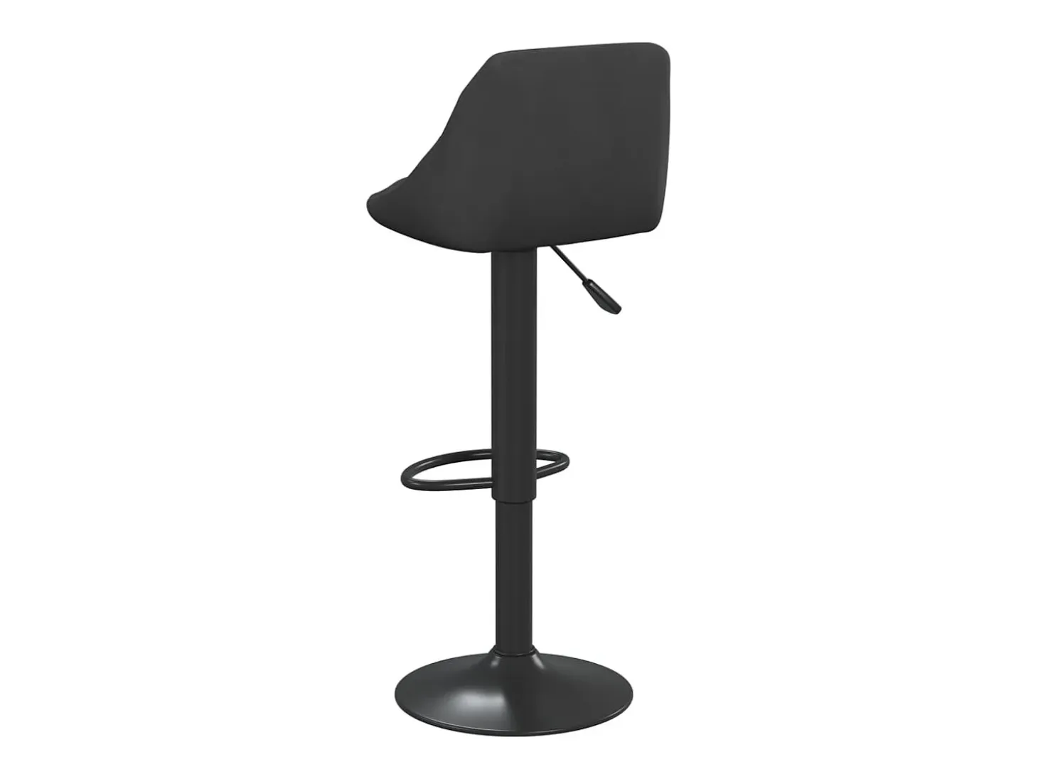 Taburete de bar de terciopelo negro