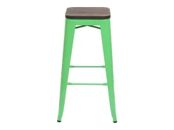 Taburete de bar MCW-A73 (juego de 4), verde