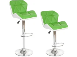 Taburete de bar MCW-A92 (set de 2), verde
