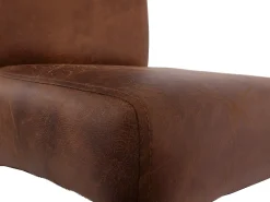 Taburete de bar MCW-C33 (juego de 2), imitación de ante, patas oscuras, tela/textil