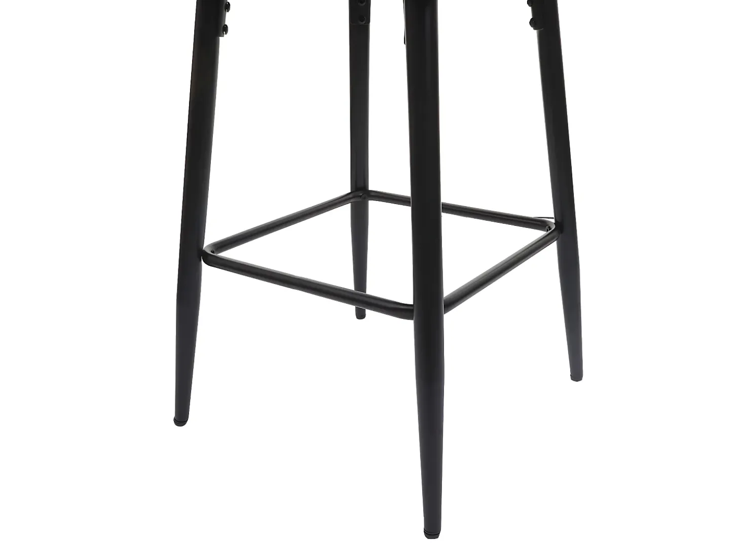 Taburete de bar MCW-H93, imitación de cuero crema-beige