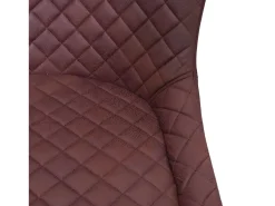 Taburete de bar MCW-H79, tela/textil marrón