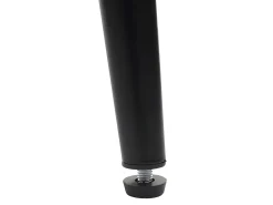 Taburete de bar MCW-H93 (juego de 2), imitación de cuero negro