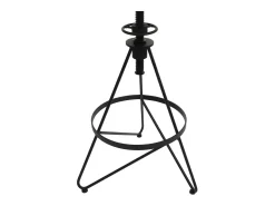 Taburete de bar MCW-N18 (juego de 2), marrón, estructura negra