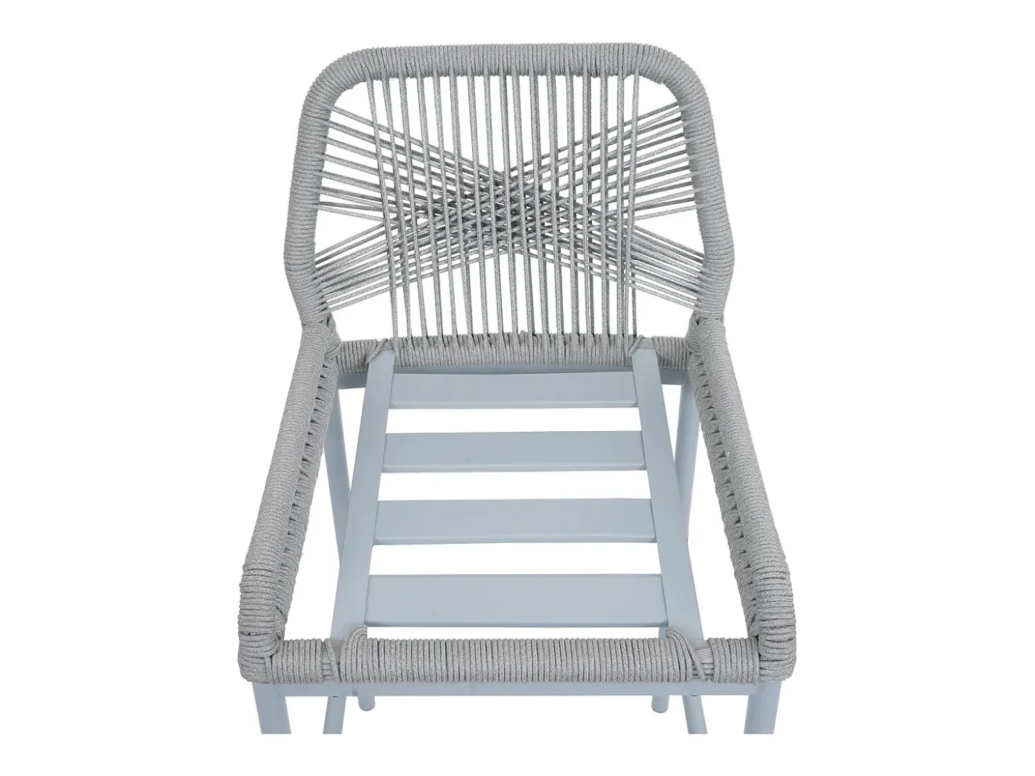 Taburete de bar MCW-O21 (set de 2), gris claro, cojín topo