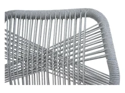 Taburete de bar MCW-O21 (set de 2), gris claro, cojín topo
