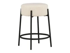 Taburete de bar Tucson altura 60cm, color blanco.