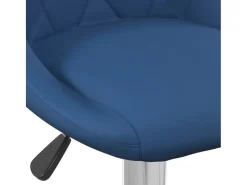 Taburete de cocina 2 unidades de terciopelo azul