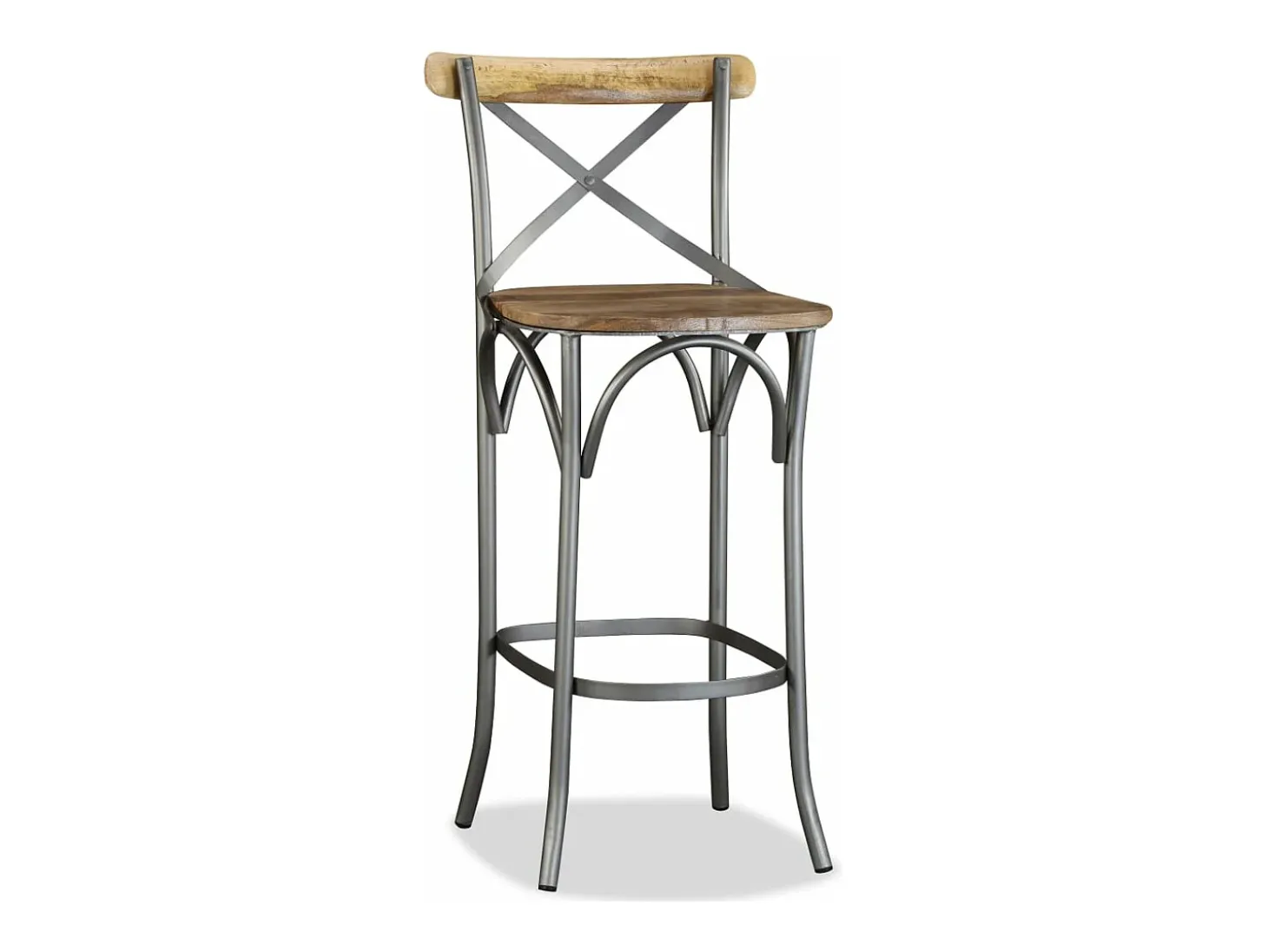 Taburete de cocina de madera maciza de mango